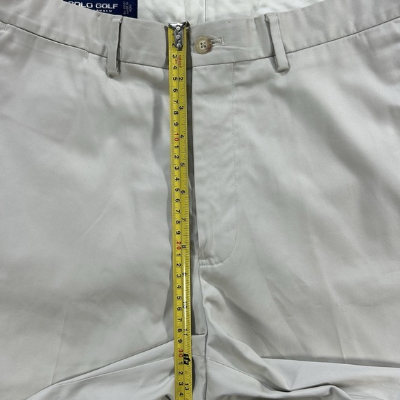 Polo Golf Ralph Lauren Men's 34 Flat Front Khaki Shorts‎ Golf Preppy - Picture 9 of 13